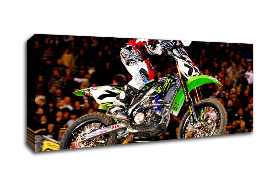 Picture of Motorcross James Stewart (Bubba) Panoramic Canvas Wall Art
