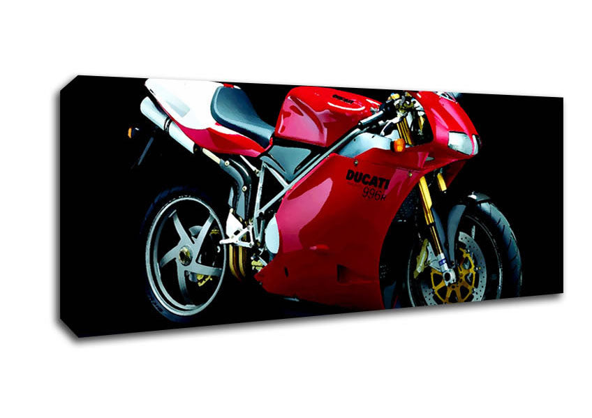 Picture of Motorbike Ducati Panoramic Canvas Wall Art