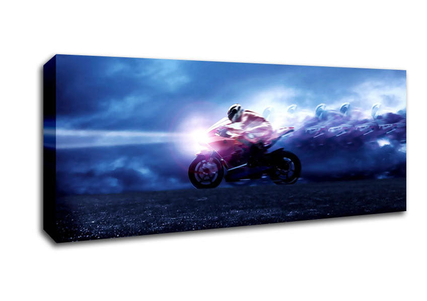 Picture of Motor Speed Panoramic Canvas Wall Art