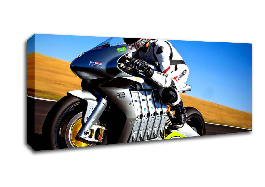 Picture of Motoczysz Racing Bike Panoramic Canvas Wall Art