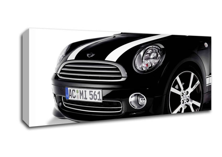 Picture of Mini Coop Front Grill Panoramic Canvas Wall Art