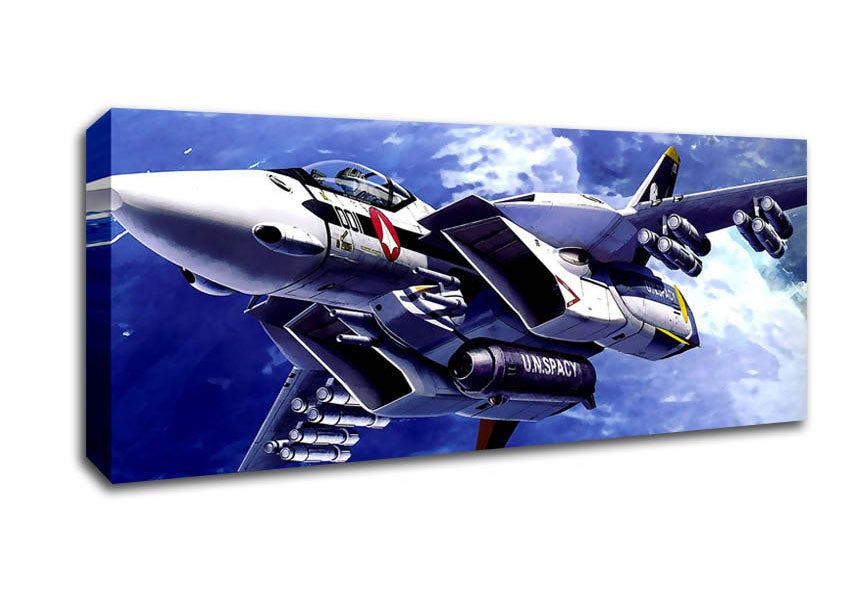 Picture of Macross Fighter Panoramic Canvas Wall Art