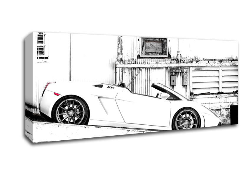 Picture of Lamborghini Gallardo Spyder Adv1 Wheels Panoramic Canvas Wall Art
