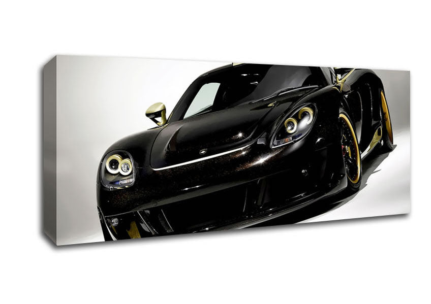 Picture of Lamborghini Black Gold Panoramic Canvas Wall Art