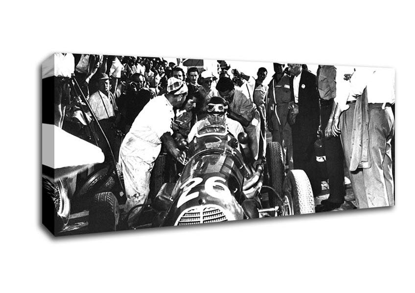 Picture of First F1 Pit Stop Panoramic Canvas Wall Art