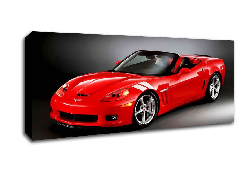 Picture of Dodge Viper Red Panoramic Canvas Wall Art