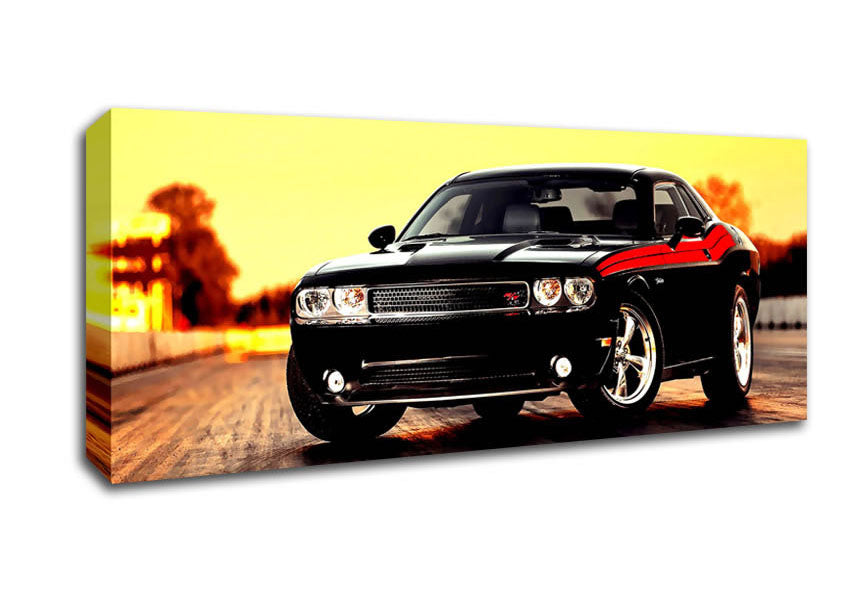 Picture of Dodge Challenger Panoramic Canvas Wall Art