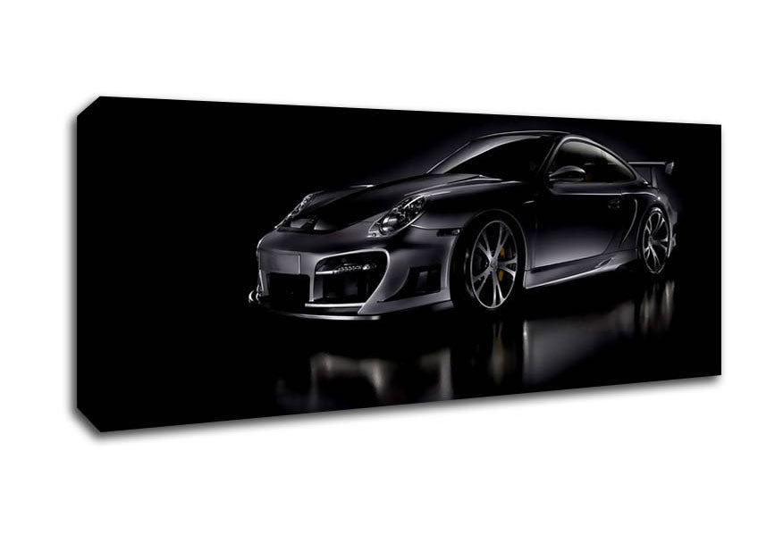 Picture of Dark Porsche GT Street Racing Panoramic Canvas Wall Art