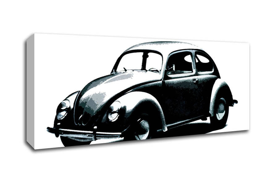 Picture of Classic Vw Beetle Panoramic Canvas Wall Art