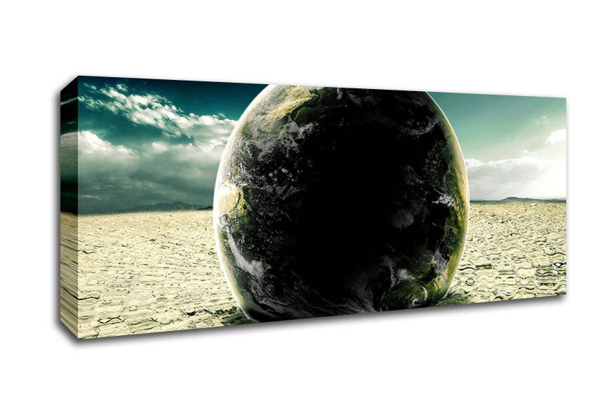 Picture of Earth Ripples Panoramic Canvas Wall Art