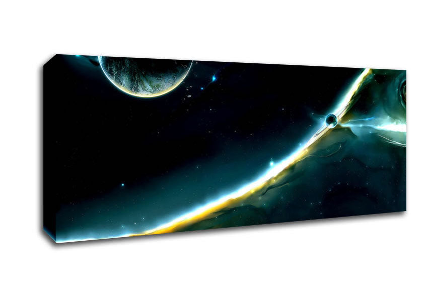 Picture of Planet Fun Panoramic Canvas Wall Art