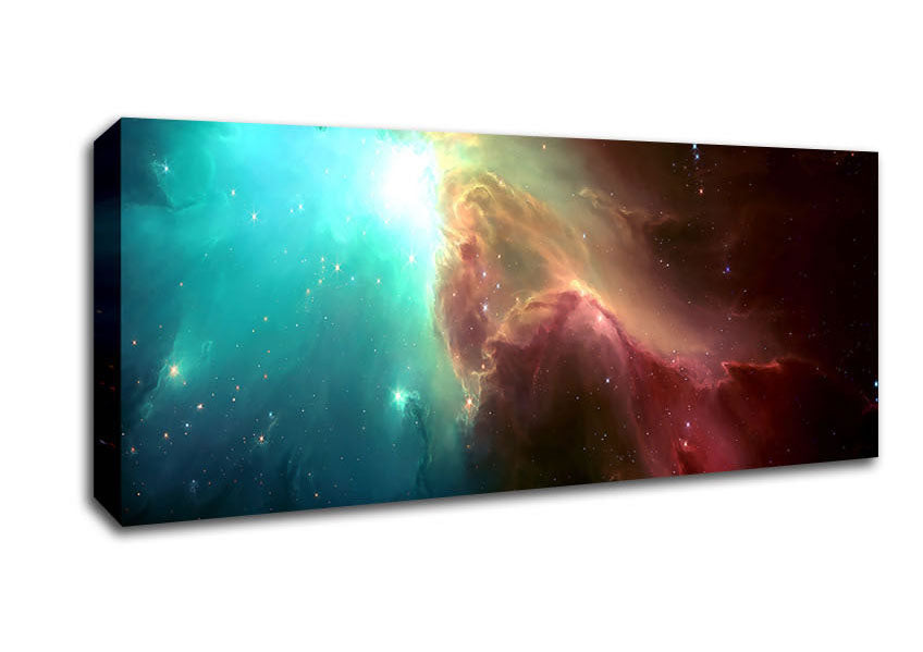 Picture of Nebula Sky Panoramic Canvas Wall Art