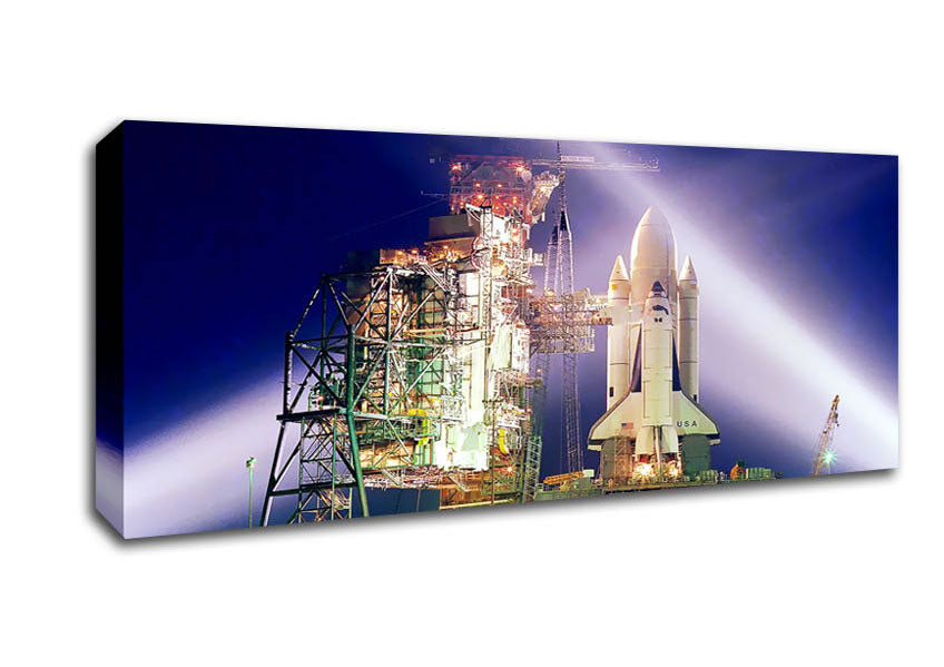 Picture of Space Shuttle Panoramic Canvas Wall Art