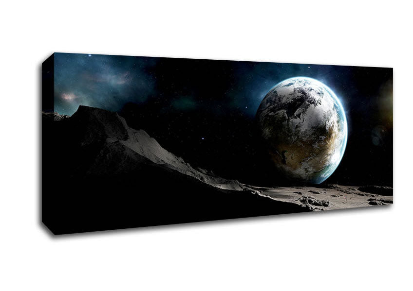 Picture of Earth From Mars Panoramic Canvas Wall Art