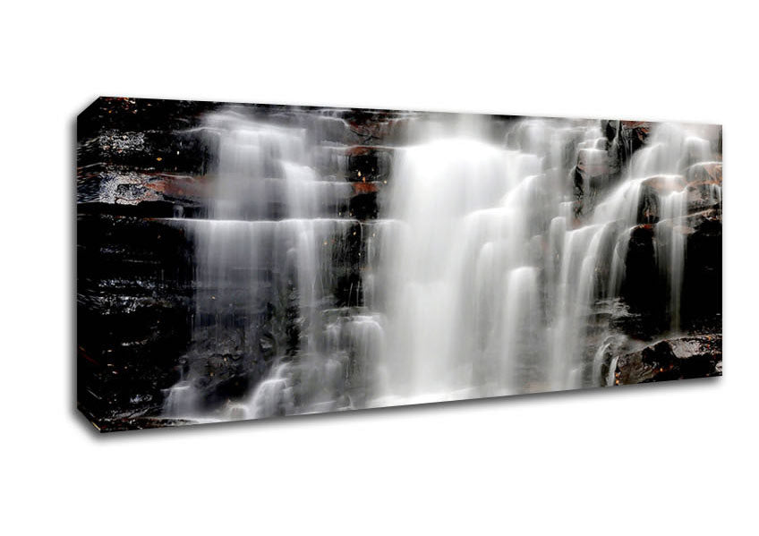 Picture of Natural Waterfalls Spill Panoramic Canvas Wall Art