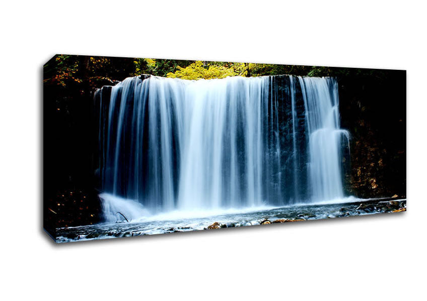 Picture of Waterfall Treetops Panoramic Canvas Wall Art