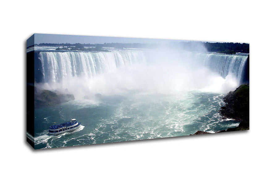 Picture of Victoria Falls Rumble Panoramic Canvas Wall Art