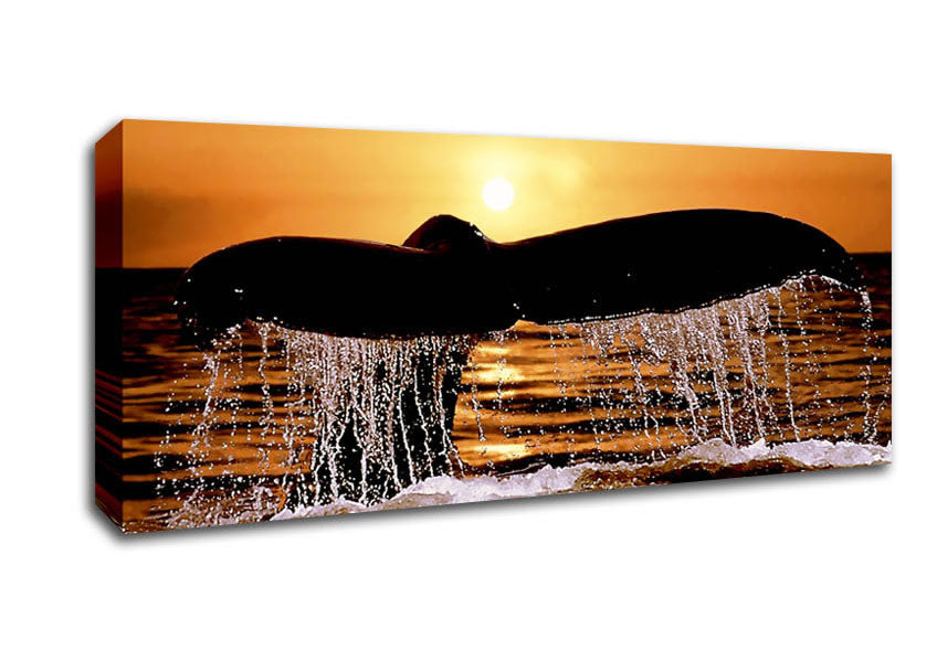 Picture of Whale Tale Panoramic Canvas Wall Art