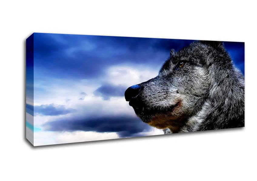 Picture of Wolf Skies Panoramic Canvas Wall Art