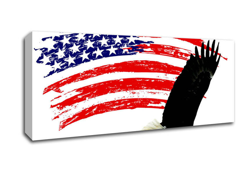 Picture of Eagle Freedom Panoramic Canvas Wall Art