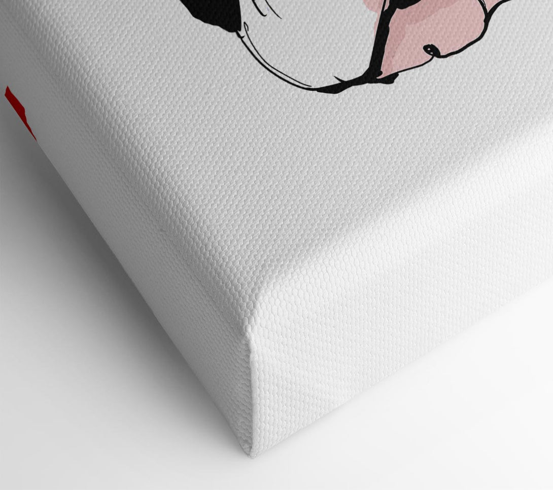 A Canvas Print of Popart French Bulldog Pooch Canvas Wall Art