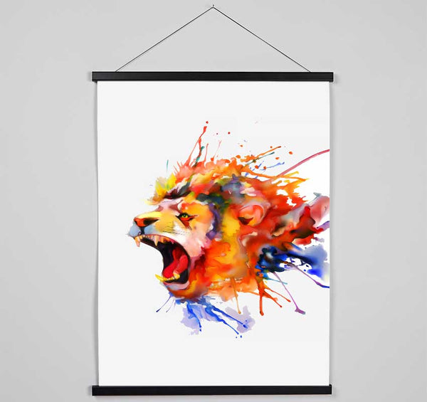 Roaring Lion Hanging Poster - Wallart-Direct UK
