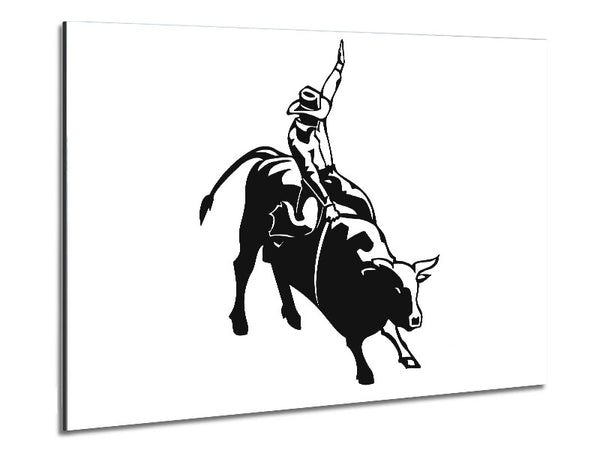 Cowboy Rider Metal Print