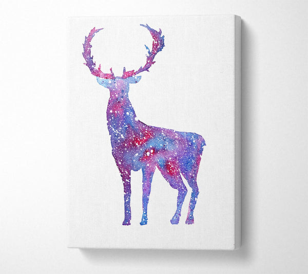  A Canvas Print of Stag Sparkle Canvas Wall Art