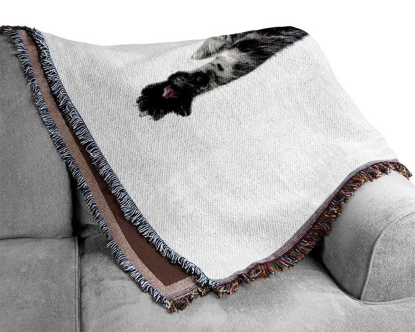 High Five Cat Woven Blanket