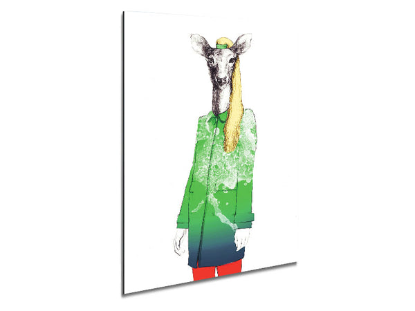 Female Deer Francis Metal Print