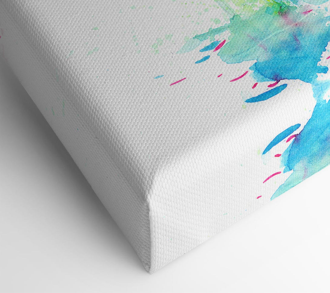  A Canvas Print of Flamingo Watercolour Canvas Wall Art