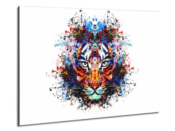 Tiger Colours Metal Print