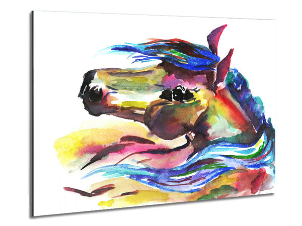 Unicorn Horse Metal Print