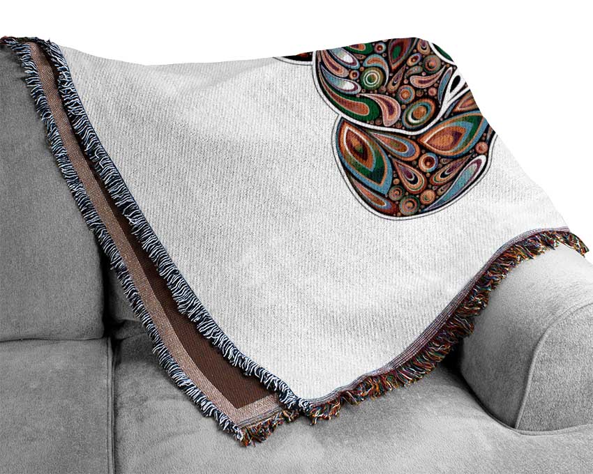 Indian Elephant 2 Woven Blanket