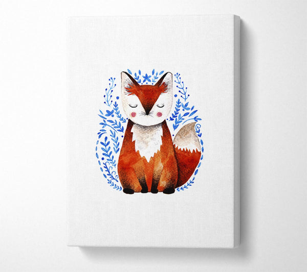 A Canvas Print of Sleeping Fox Canvas Print