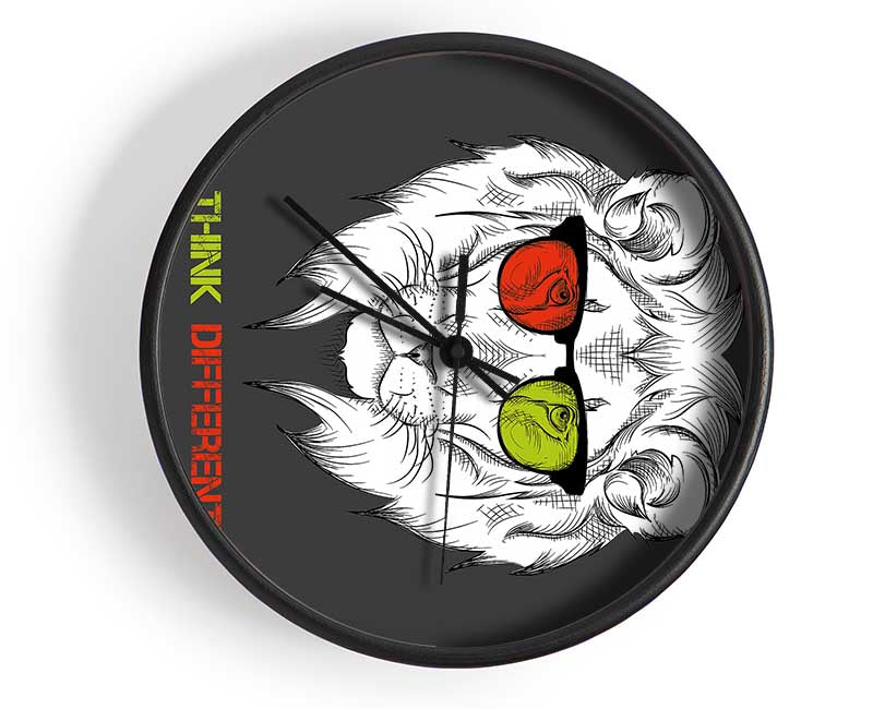 Cool Lion Glasses Clock - Wallart-Direct UK