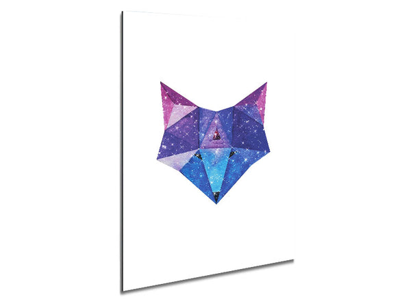 Diamond Fox Metal Print
