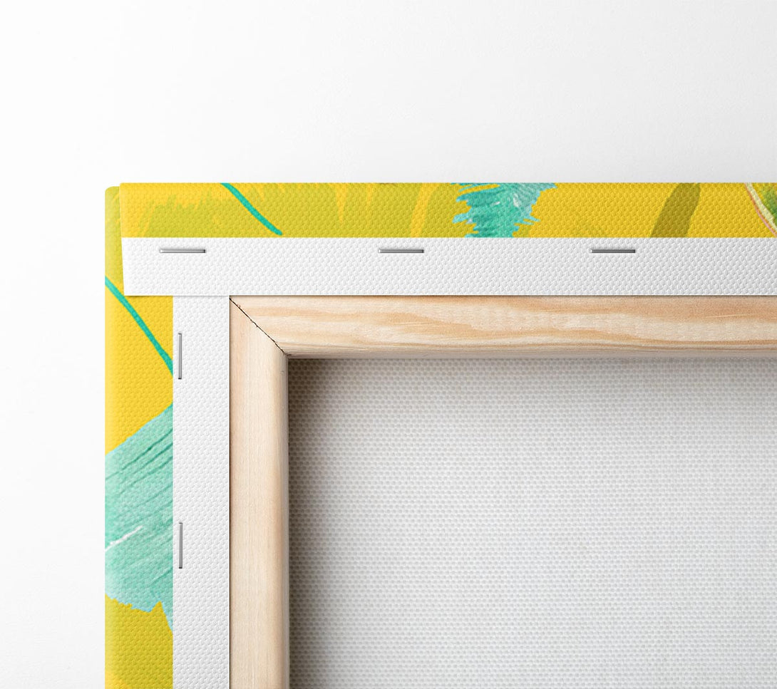  A Canvas Print of Toucan Palm Leaves Canvas Wall Art