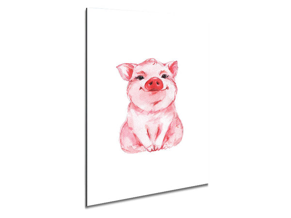 Cute Little Piggy Metal Print
