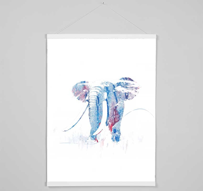 Elephant Painting Hanging Poster - Wallart-Direct UK