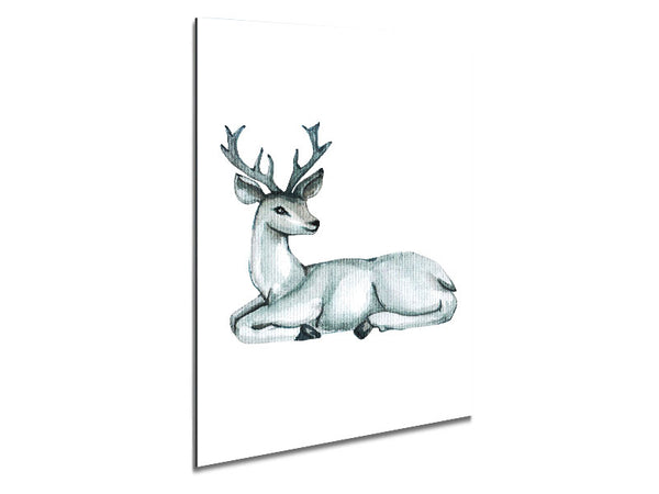 Female Deer Resting Metal Print