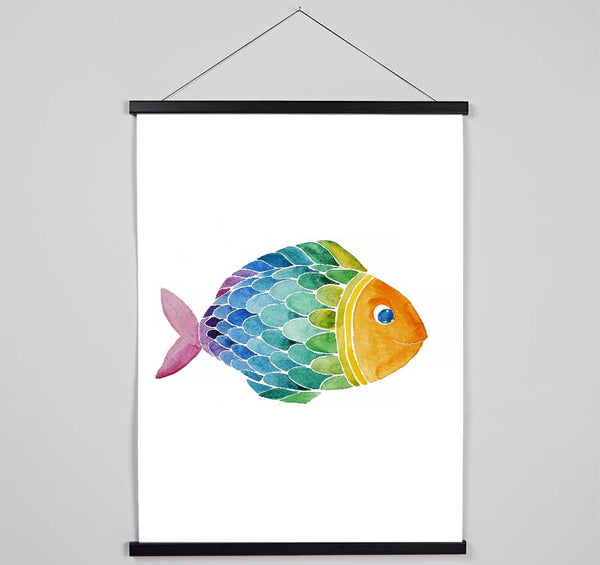 Fish Smile Hanging Poster - Wallart-Direct UK