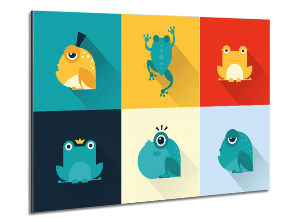 Frogging Around Metal Print
