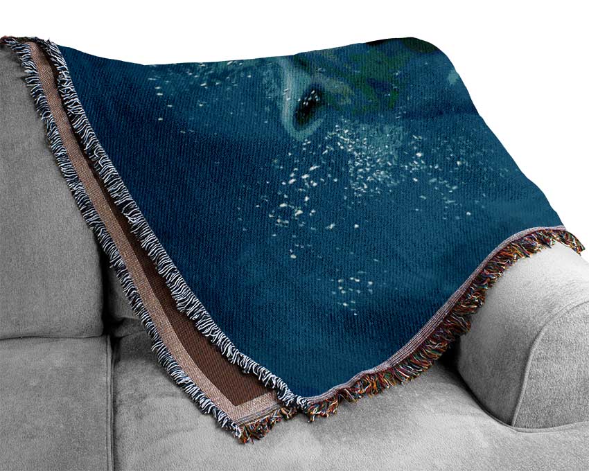 Polar Bear Swim Woven Blanket