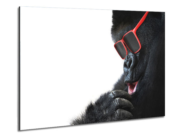 Gorilla Cool Metal Print