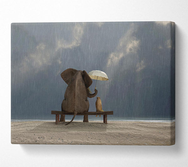  A Canvas Print of Helpful Elephant Canvas Print