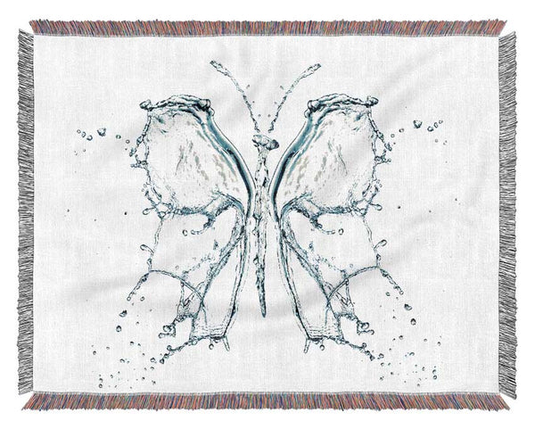 Water Butterfly Woven Blanket