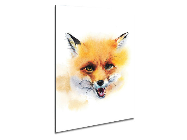 Cheeky Fox Metal Print