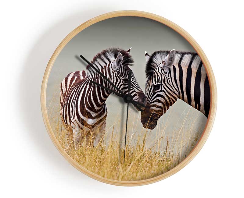 Mother and Baby Zebra Clock - Wallart-Direct UK