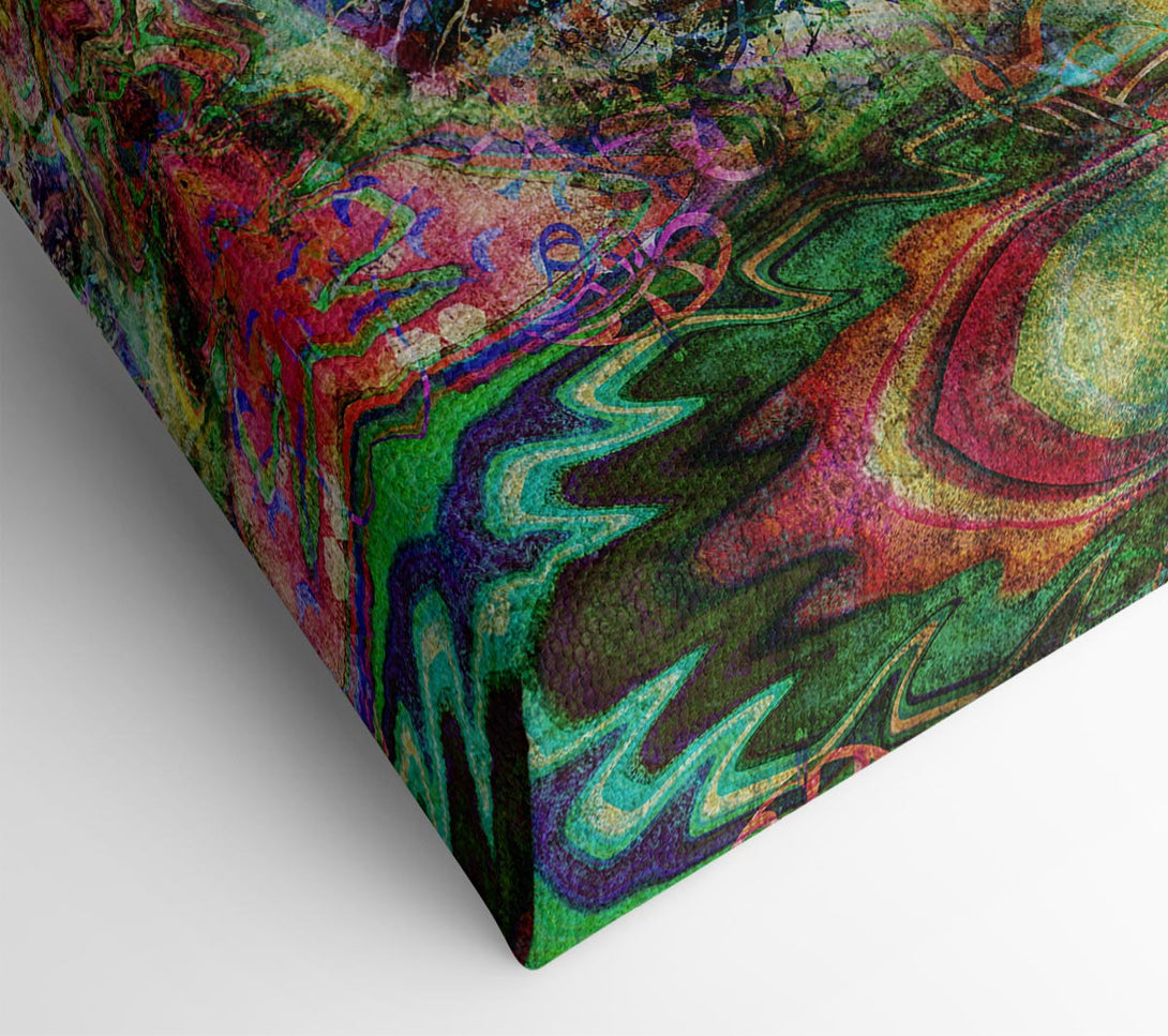  A Canvas Print of Rainbow Splash Tiger Canvas Art